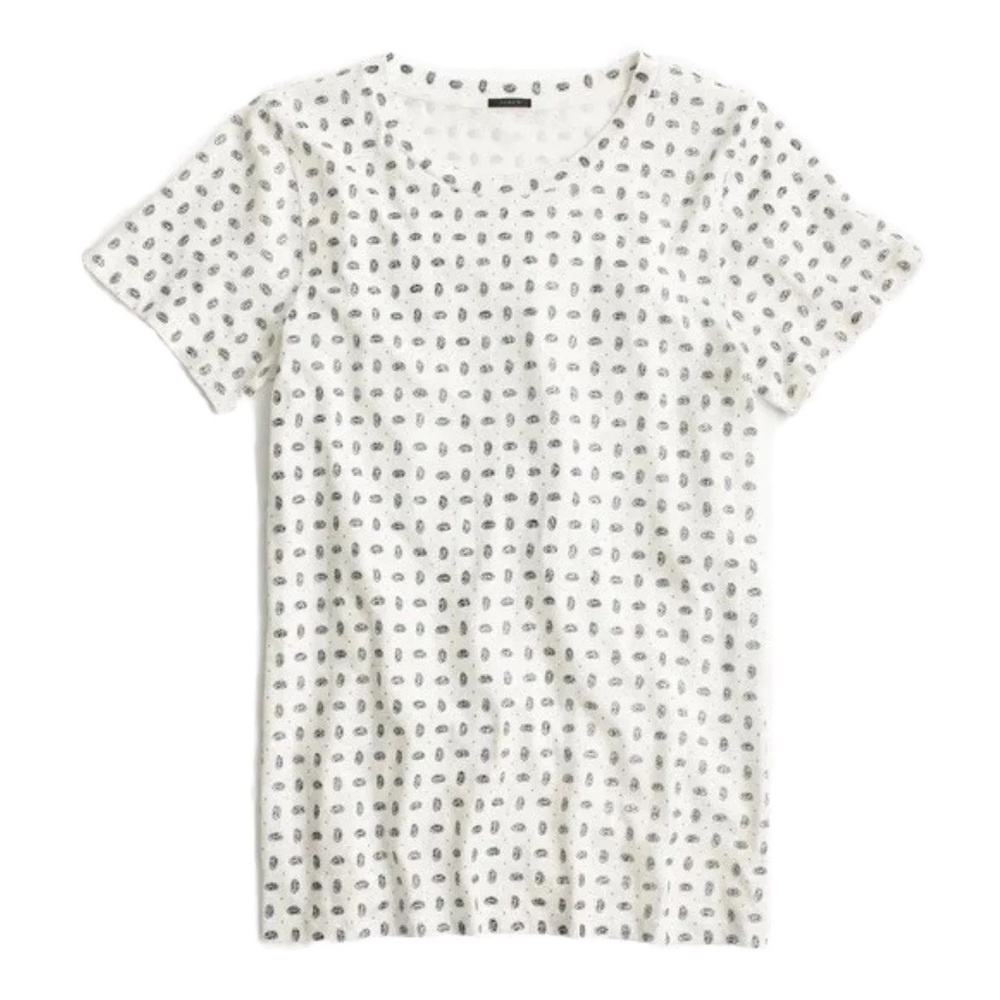 J. Crew Paisley Sparkle foulard T-shirt NWT, XL. A DOUBLE LISTING. JUST HAVE 1